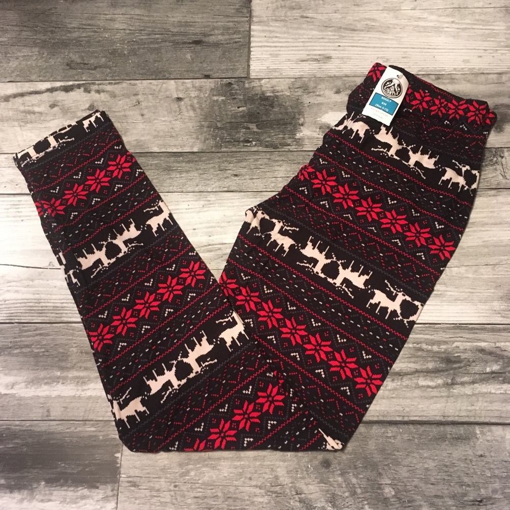 Leggings, S/M (Size 4-12), Christmas Tights, Christmas Leggings